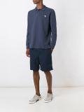 long sleeved zebra polo