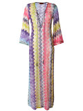 zig-zag beach cover-up