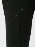 cut out detail flared trousers