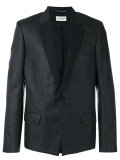 metallic notched lapel blazer