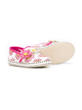 floral embellished slippers