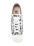 printed lace up trainers 