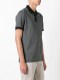 contrast collar polo shirt 