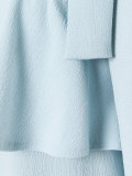 cut-out shoulder shift dress