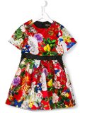 floral collage dress
