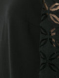 off-shoulder lace detail blouse