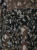 floral print sheer blouse