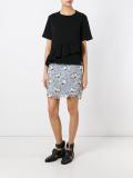 Guipure mini skirt