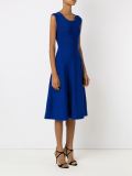 mid-length flared knit dress