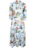 wildlife print dress