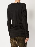 marble print long fit jersey
