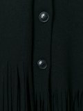 scarf fringed oversized jacket