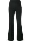 high waisted flared trousers