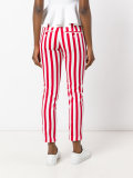 striped cropped pants