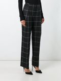 checked tailored trousers