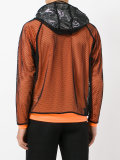 layered fishnet sports top 