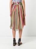 striped midi skirt