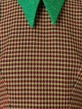 short sleeve checked dress