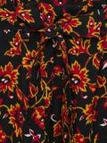 floral pattern belted trousers