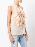 frill layered blouse