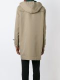 frayed edge duffle coat