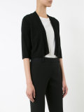 cropped angular cardigan