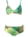 printed triangle bikini set