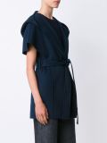 oversized sleeveless jacket