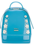 floral-appliquéd backpack