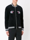 embroidered back bomber jacket