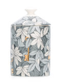 leaf print candle