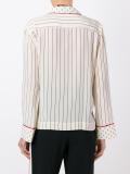 pinstriped double breasted blazer
