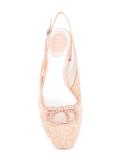 sling back lace pumps