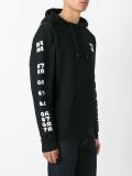 numbers print hoodie