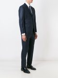 双色格子西装套装