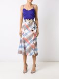 ruffled midi skirt
