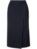 front slit midi skirt 