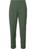 straight cropped trousers