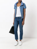 short-sleeved puffer jacket