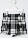 checked skirt