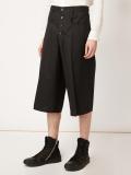 pleated detailing cropped trousers