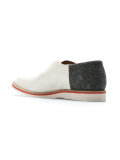 leather laceless shoes