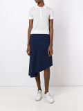 shoulder detail knit polo top