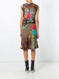 sleeveless printed dress