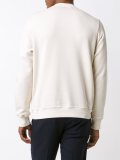 embroidered paneled sweatshirt