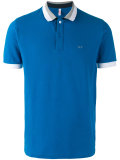 contrast polo shirt