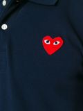 embroidered heart polo shirt