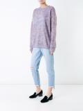 patterned knitted jumper