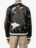 panther print bomber jacket