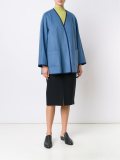 draped cropped jacket